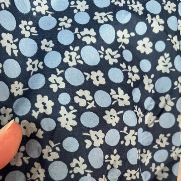 Lands End Kids. Packable Raincoat. Girls L (14+). Blue - Picture 3 of 3